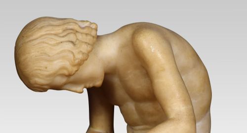 ALABASTER FIGURE SPINARIO - ADDITIONAL PHOTO 3