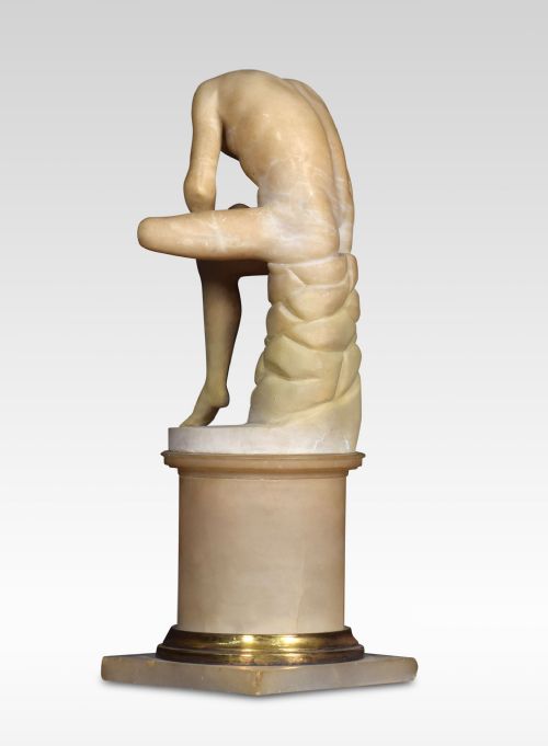ALABASTER FIGURE SPINARIO - ADDITIONAL PHOTO 4