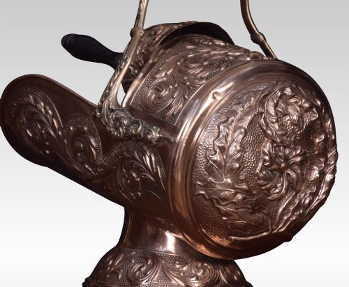 COPPER COAL SCUTTLE - ADDITIONAL PHOTO 4