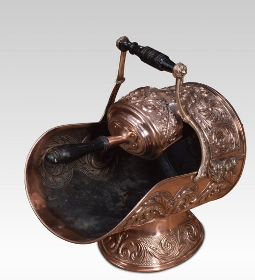 COPPER COAL SCUTTLE - ADDITIONAL PHOTO 5