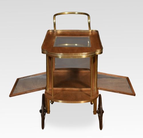 BRASS AND OAK DRINKS TROLLY - ADDITIONAL PHOTO 6