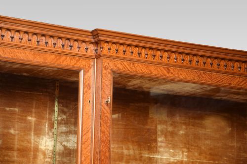 LATE 19TH CENTURY SATINWOOD DISPLAY CABINET - ADDITIONAL PHOTO 1