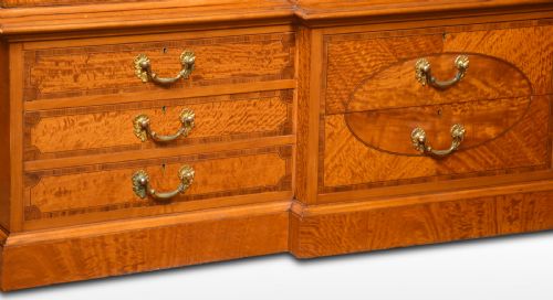 LATE 19TH CENTURY SATINWOOD DISPLAY CABINET - ADDITIONAL PHOTO 2