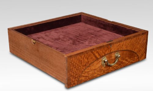 LATE 19TH CENTURY SATINWOOD DISPLAY CABINET - ADDITIONAL PHOTO 10