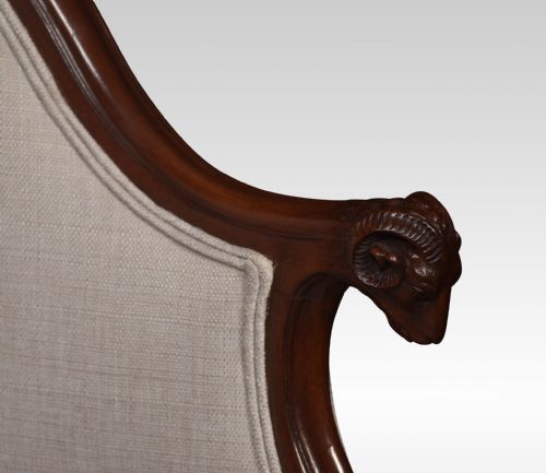 PAIR OF WALNUT FRAMED TUB ARMCHAIRS - ADDITIONAL PHOTO 2