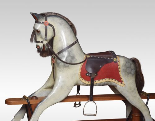 CARVED PINE ROCKING HORSE - ADDITIONAL PHOTO 2