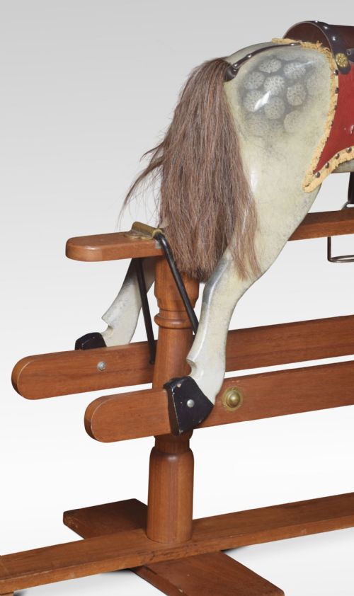 CARVED PINE ROCKING HORSE - ADDITIONAL PHOTO 3