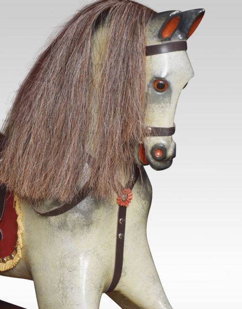 CARVED PINE ROCKING HORSE - ADDITIONAL PHOTO 4