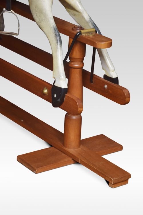 CARVED PINE ROCKING HORSE - ADDITIONAL PHOTO 6