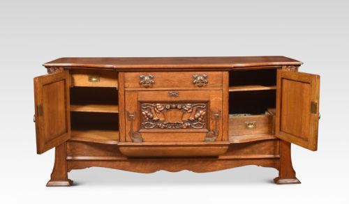 ARTS AND CRAFTS OAK SIDEBOARD - ADDITIONAL PHOTO 6