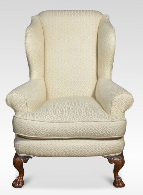 PAIR OF GEORGIAN STYLE WINGBACK ARMCHAIRS - ADDITIONAL PHOTO 1
