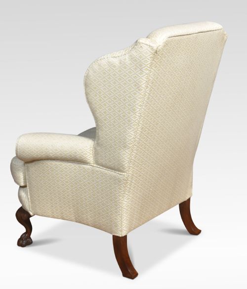 PAIR OF GEORGIAN STYLE WINGBACK ARMCHAIRS - ADDITIONAL PHOTO 3