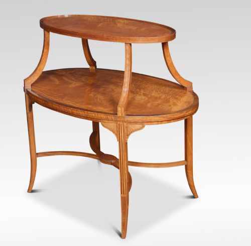 SATINWOOD AND MAHOGANY ETAGERE - ADDITIONAL PHOTO 2
