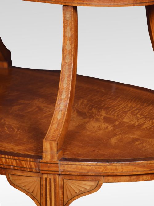 SATINWOOD AND MAHOGANY ETAGERE - ADDITIONAL PHOTO 4