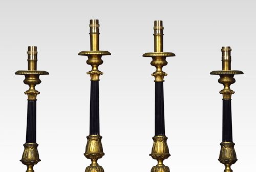 SET OF SIX GRADUATED ECCLESIASTICAL TABLE LAMPS - ADDITIONAL PHOTO 1