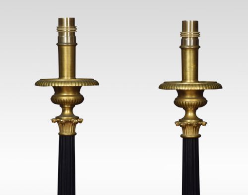 SET OF SIX GRADUATED ECCLESIASTICAL TABLE LAMPS - ADDITIONAL PHOTO 3