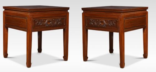 pair of chinese side tables - CATEGORY: ANTIQUE TABLES - DATED 1910