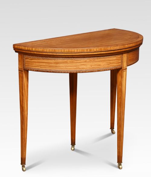 SATINWOOD CARD TABLE - ADDITIONAL PHOTO 4