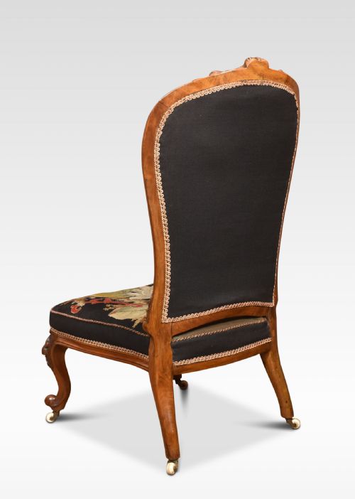 WALNUT FRAMED NURSING CHAIR - ADDITIONAL PHOTO 3