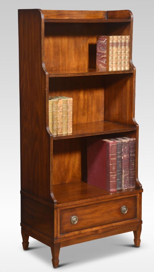 PAIR OF WATERFALL BOOKCASES - ADDITIONAL PHOTO 2