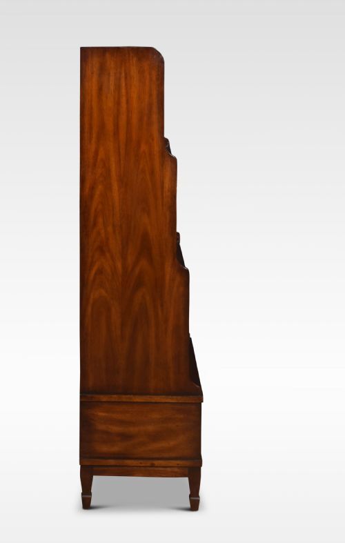 PAIR OF WATERFALL BOOKCASES - ADDITIONAL PHOTO 3