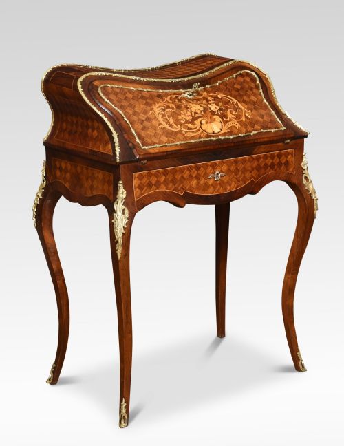 ROSEWOOD INLAID BUREAU DE DAME - ADDITIONAL PHOTO 1
