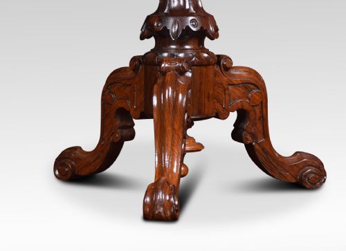 ROSEWOOD ADJUSTABLE PIANO STOOL - ADDITIONAL PHOTO 2