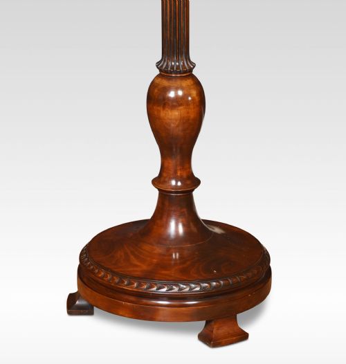 CARVED WALNUT STANDARD LAMP - ADDITIONAL PHOTO 1