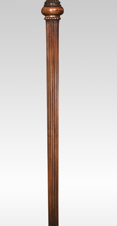 CARVED WALNUT STANDARD LAMP - ADDITIONAL PHOTO 3