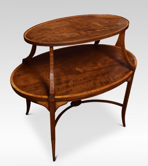 MAHOGANY AND SATINWOOD ETAGERE - ADDITIONAL PHOTO 3