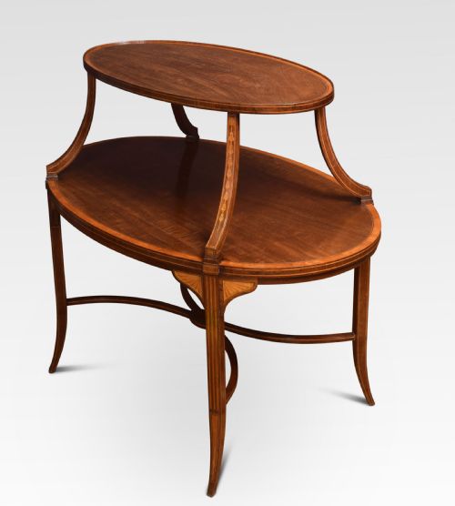 MAHOGANY AND SATINWOOD ETAGERE - ADDITIONAL PHOTO 6