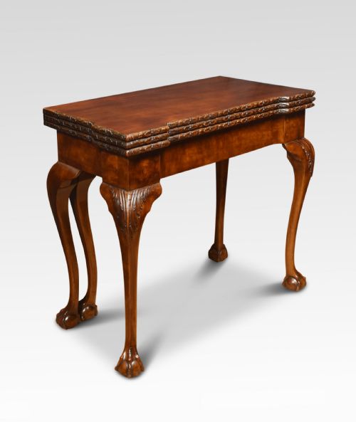mahogany triple top games table - CATEGORY: ANTIQUE TABLES - DATED 1900