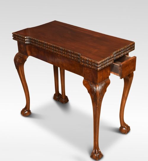 MAHOGANY TRIPLE TOP GAMES TABLE - ADDITIONAL PHOTO 5