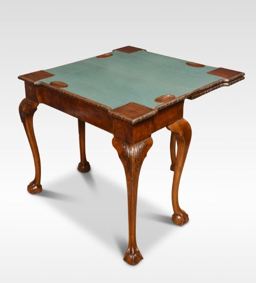 MAHOGANY TRIPLE TOP GAMES TABLE - ADDITIONAL PHOTO 6