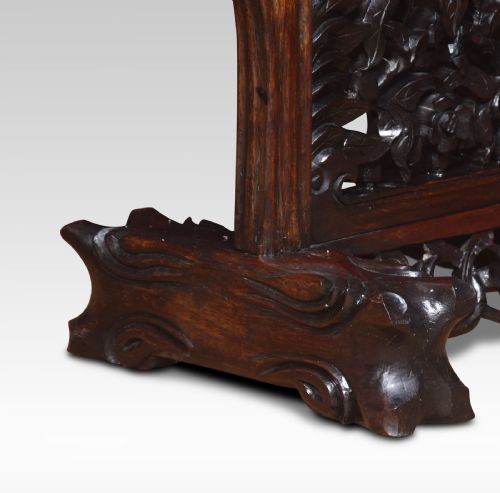 LARGE CHINESE CARVED DINNER GONG - ADDITIONAL PHOTO 2
