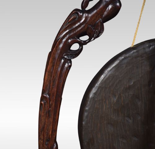LARGE CHINESE CARVED DINNER GONG - ADDITIONAL PHOTO 3