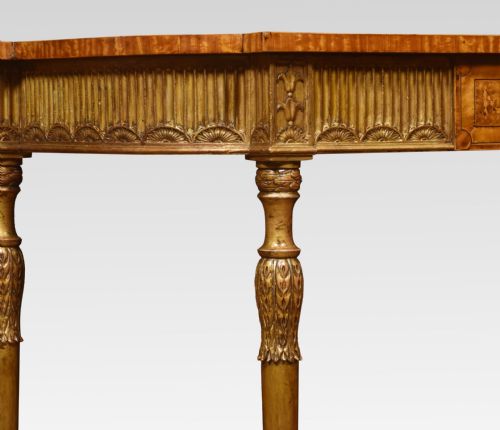 CARVED GILTWOOD AND PAINTED CONSOLE TABLE - ADDITIONAL PHOTO 5