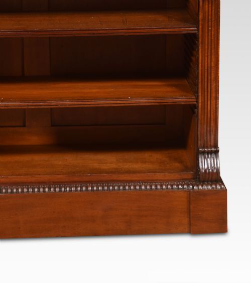 19TH CENTURY MAHOGANY OPEN BOOKCASE - ADDITIONAL PHOTO 1