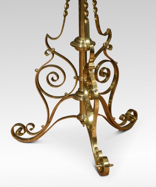BRASS AJUSTABLE STANDARD LAMP - ADDITIONAL PHOTO 1