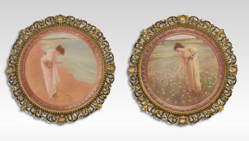 pair of mezzotints - CATEGORY: ANTIQUE ART - DATED 1900