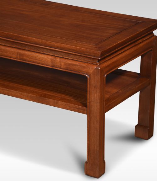 CHINESE HARDWOOD LOW COFFEE TABLE - ADDITIONAL PHOTO 1