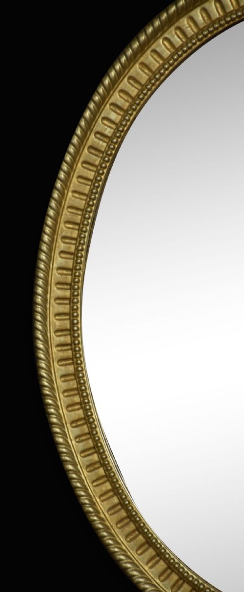 PAIR OF OVAL WALL MIRRORS - ADDITIONAL PHOTO 1