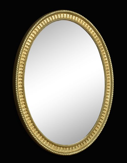 PAIR OF OVAL WALL MIRRORS - ADDITIONAL PHOTO 2