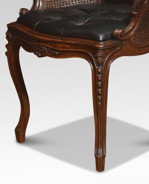 PAIR OF LOUIS XV STYLE ARMCHAIRS - ADDITIONAL PHOTO 2