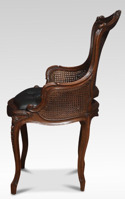 PAIR OF LOUIS XV STYLE ARMCHAIRS - ADDITIONAL PHOTO 4