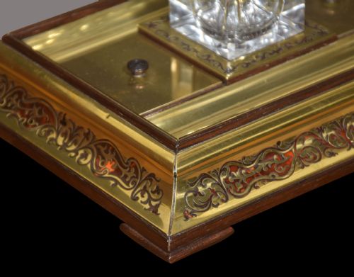 BOULLE BRASS INKSTAND - ADDITIONAL PHOTO 1