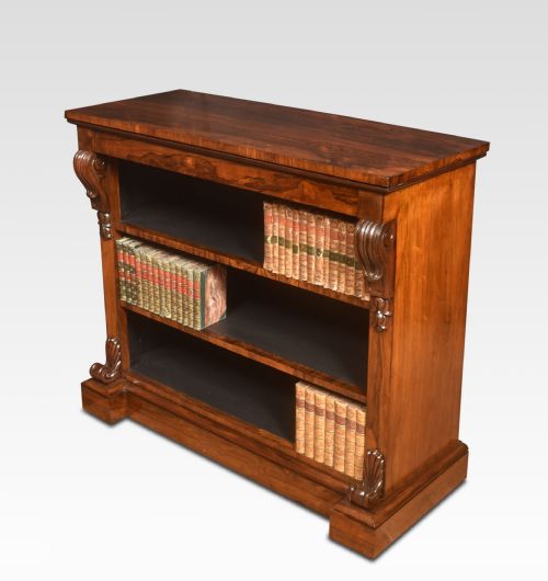 REGENCY ROSEWOOD OPEN BOOKCASE - ADDITIONAL PHOTO 2