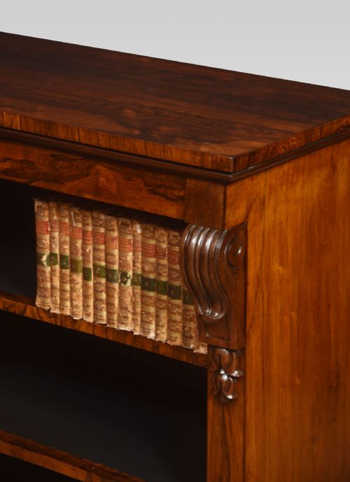 REGENCY ROSEWOOD OPEN BOOKCASE - ADDITIONAL PHOTO 4