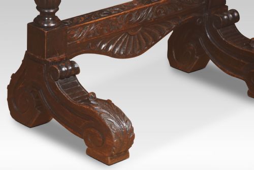 CARVED OAK DINNER GONG - ADDITIONAL PHOTO 2
