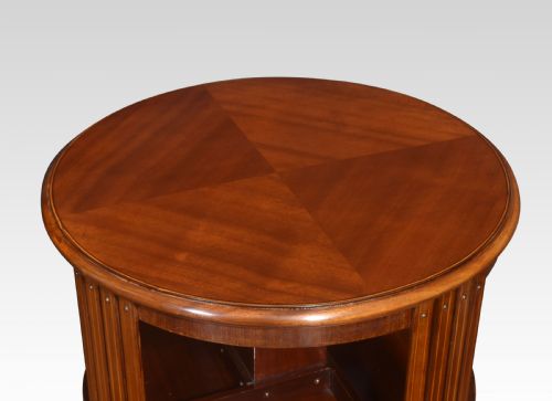 CIRCULAR MAHOGANY REVOLVING BOOKCASE - ADDITIONAL PHOTO 4